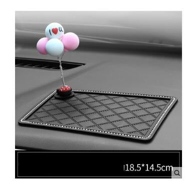 Car mobile phone bracket anti-skid pad car navigation device anti-mite pad instrument panel multi-function storage pad