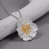 Simulation Flower Silver Pendant