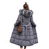 Large fur collar belt winter loose and thick down padded jacket - Minihomy