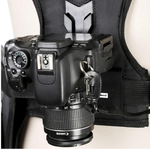 Dual camera carrying vest - Minihomy