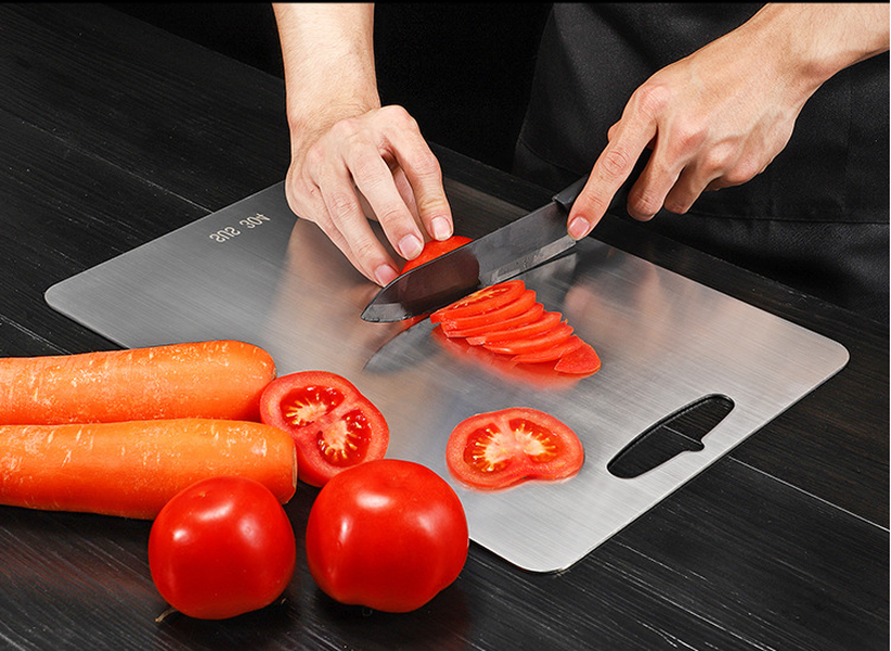 304 Stainless Steel Cutting Board - Rectangular Shape - Minihomy