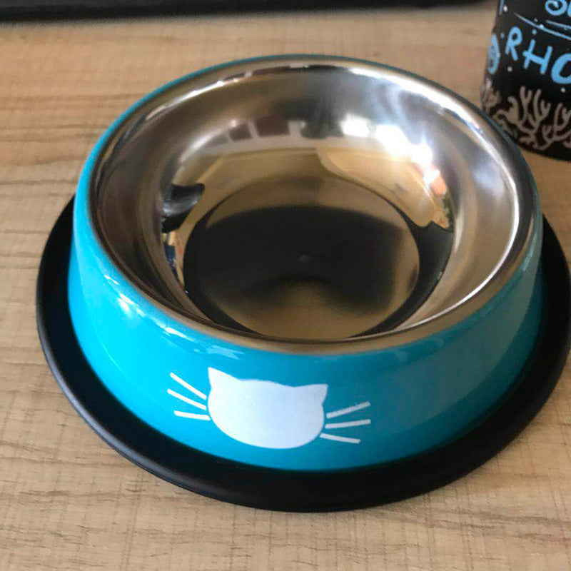 Stainless steel pet bowl