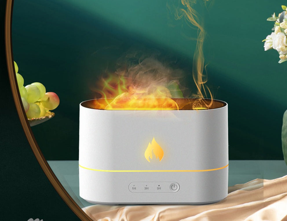 Simulation Flame Jellyfish Air Humidifiers Fragrance Aromatherapy Machine Essential Oil Aroma Diffuser