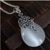 Vintage opal necklace women