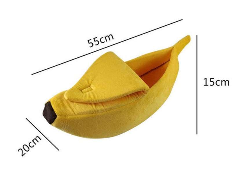 Pet House Dog Bed Banana Shape Dog House Cute Pet Kennel Nest Warm Dog Sofas Sleeping Bed - Minihomy