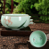 Celadon Hand-painted Ceramic Teacup Kung Fu Tea Set Carp Creative