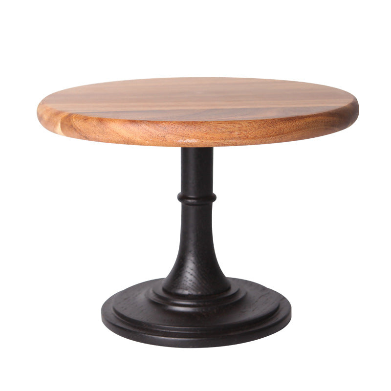 Solid wood tray dessert cake stand