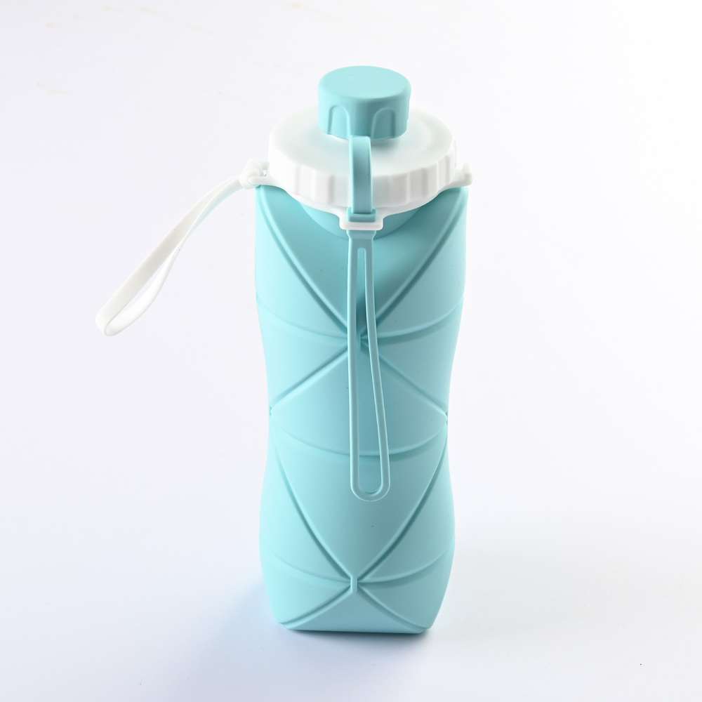 600ml Folding Silicone Water Bottle - Portable Sports Bottle - Minihomy