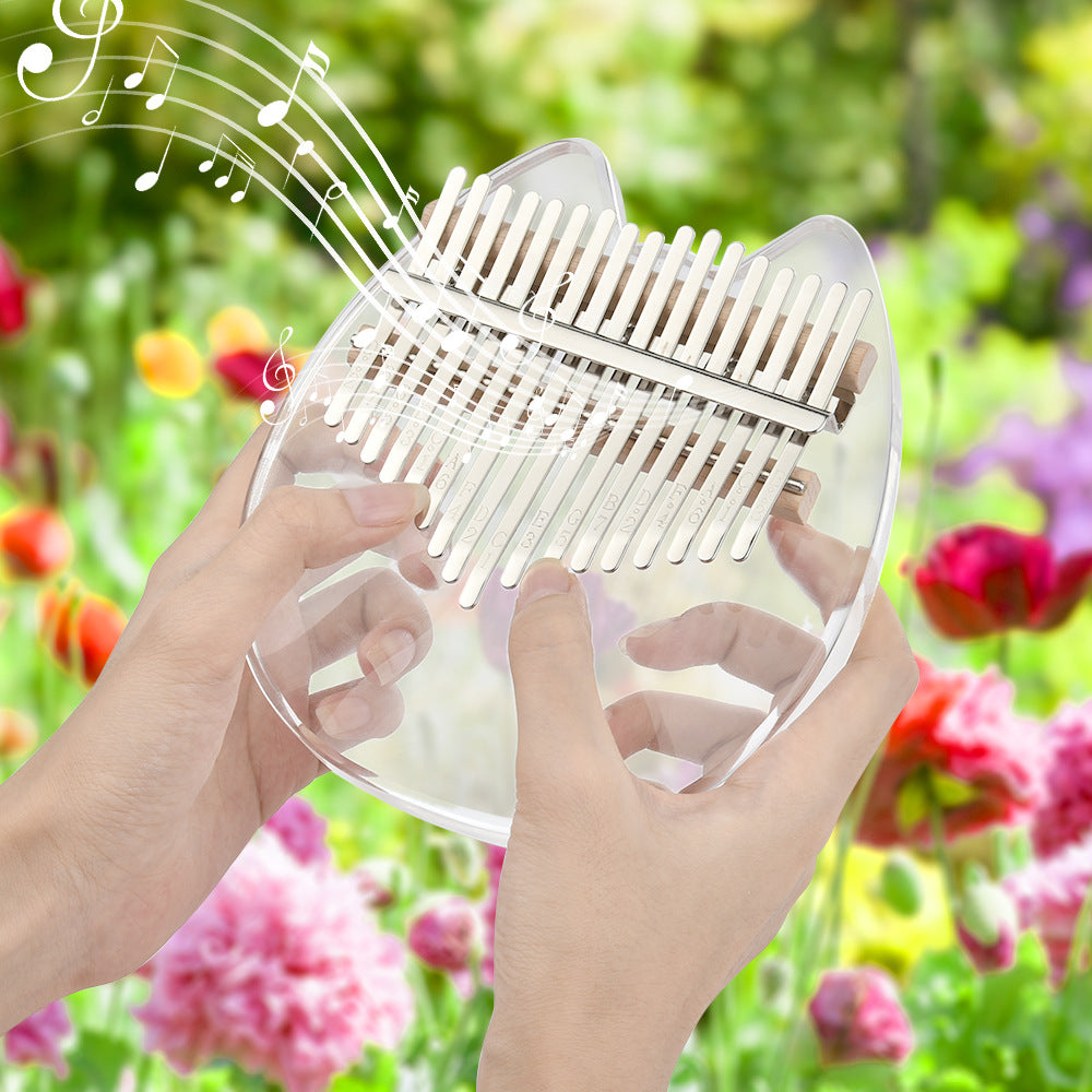 Acrylic Crystal 17-tone Kalimba Thumb Piano - Minihomy