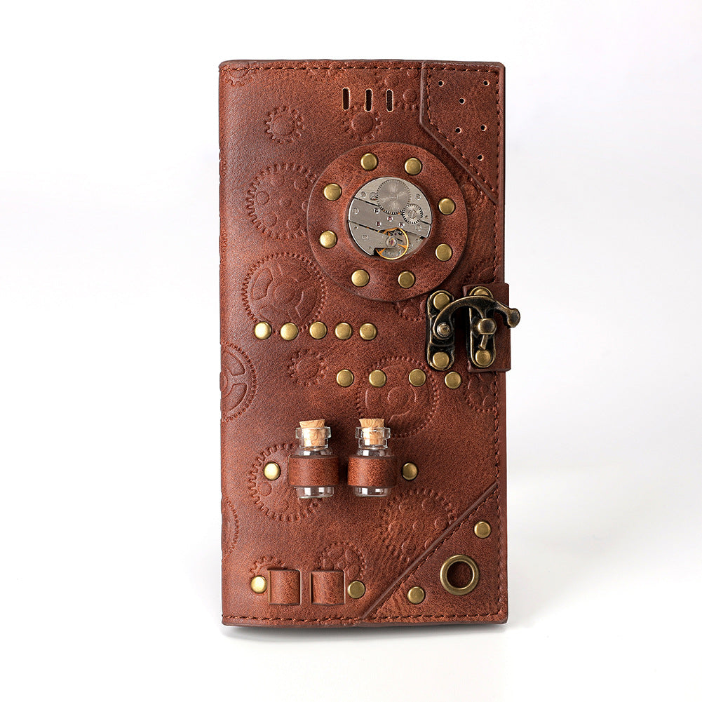 Steampunk ladies long wallet