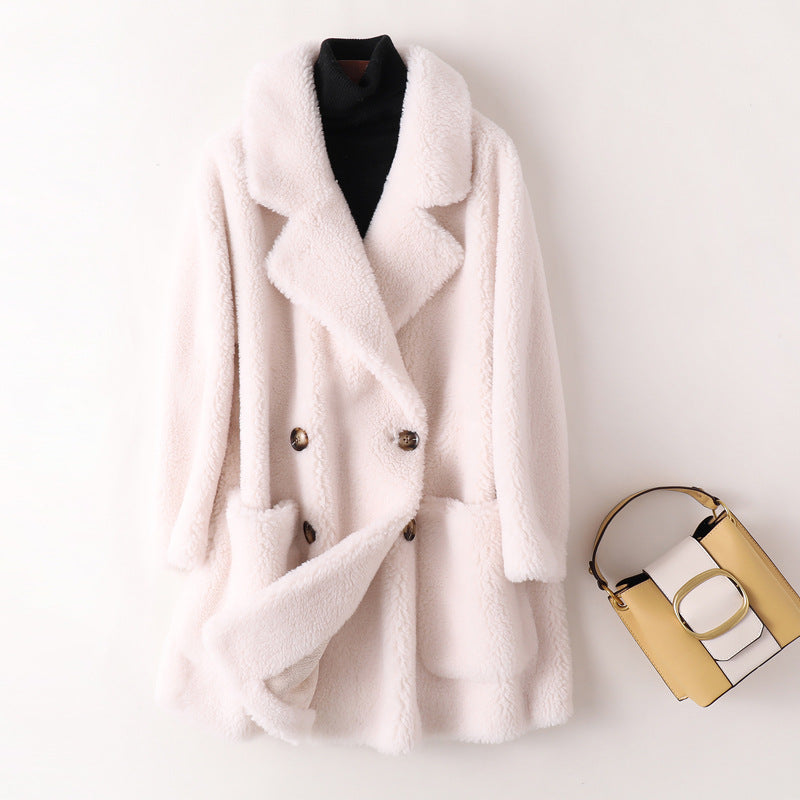 Women's Mid-length Loose Wool Coat