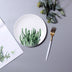 Nordic style green leaf plate - Minihomy