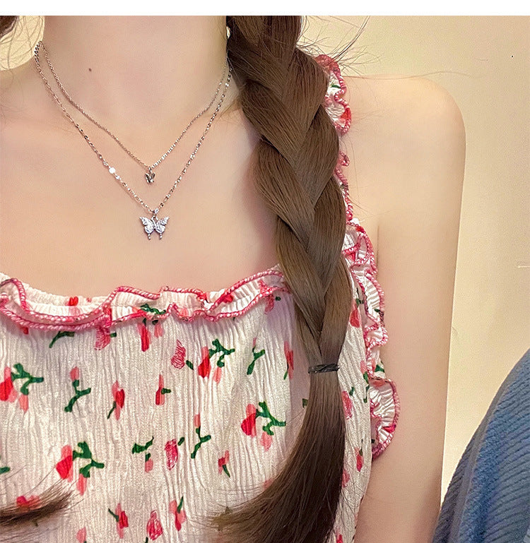 Colour Sparkling Clavicle Chain Choker Necklace For Women - Minihomy