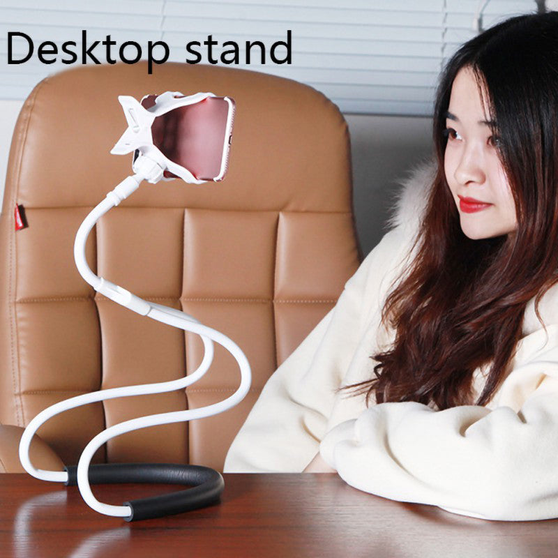 Hanging neck lazy mobile phone holder