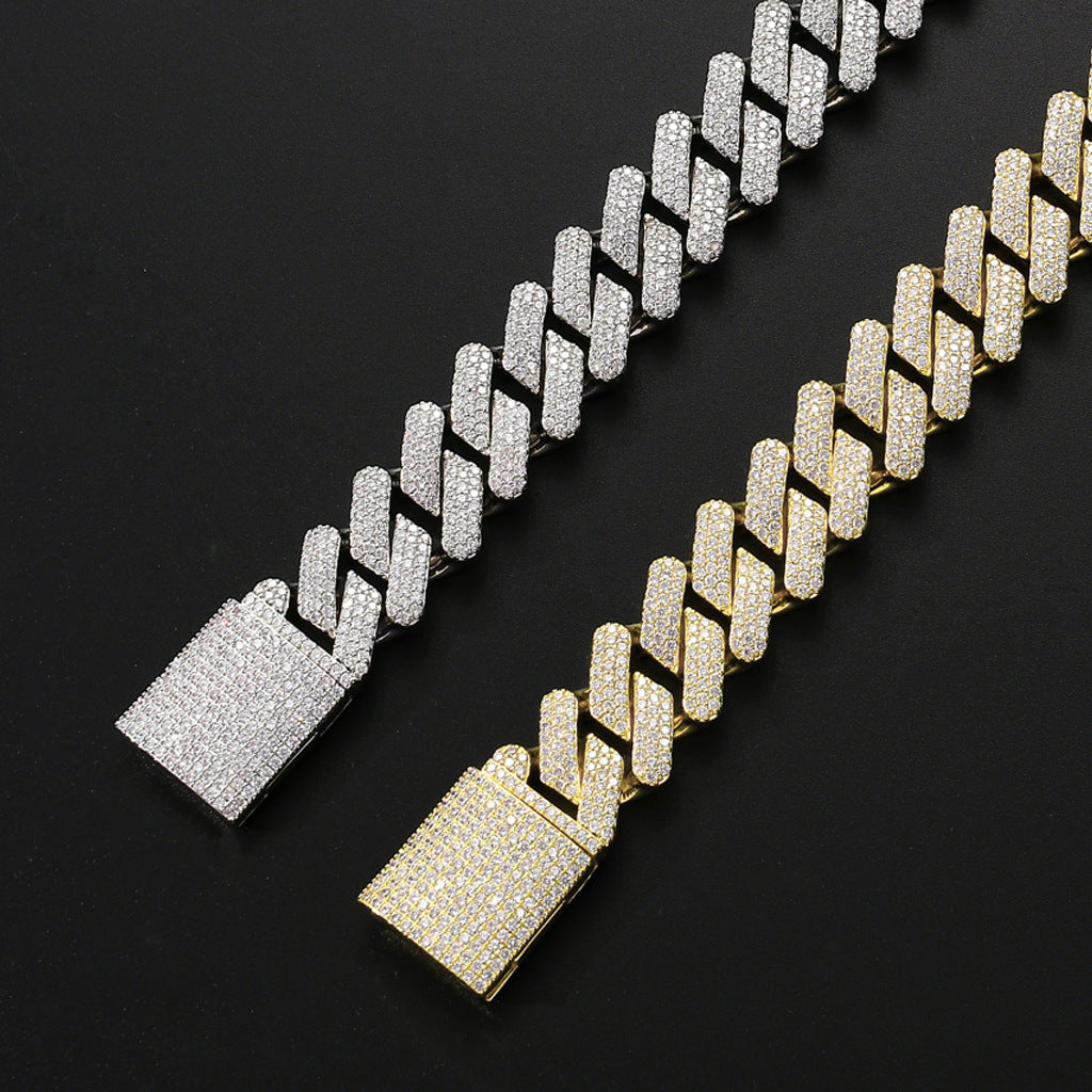 Full zircon hip hop necklace - Minihomy