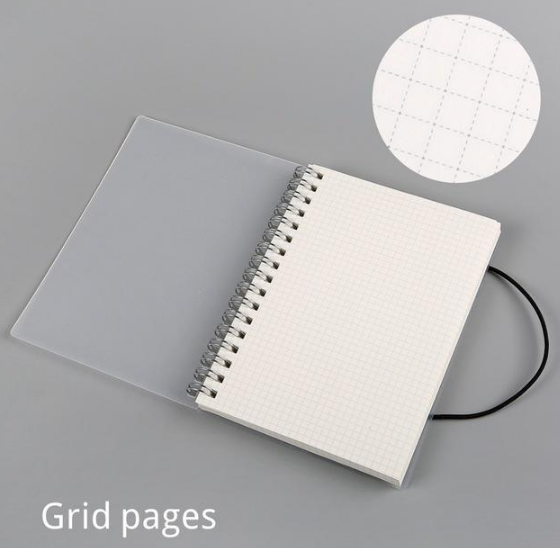 Plastic Cover Bound Spiral Coil Notebook - Minihomy