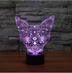 3D Color Cat Changing Night Light Indoor LED - Minihomy