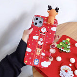 Cute 3D Cartoon Christmas Phone Case