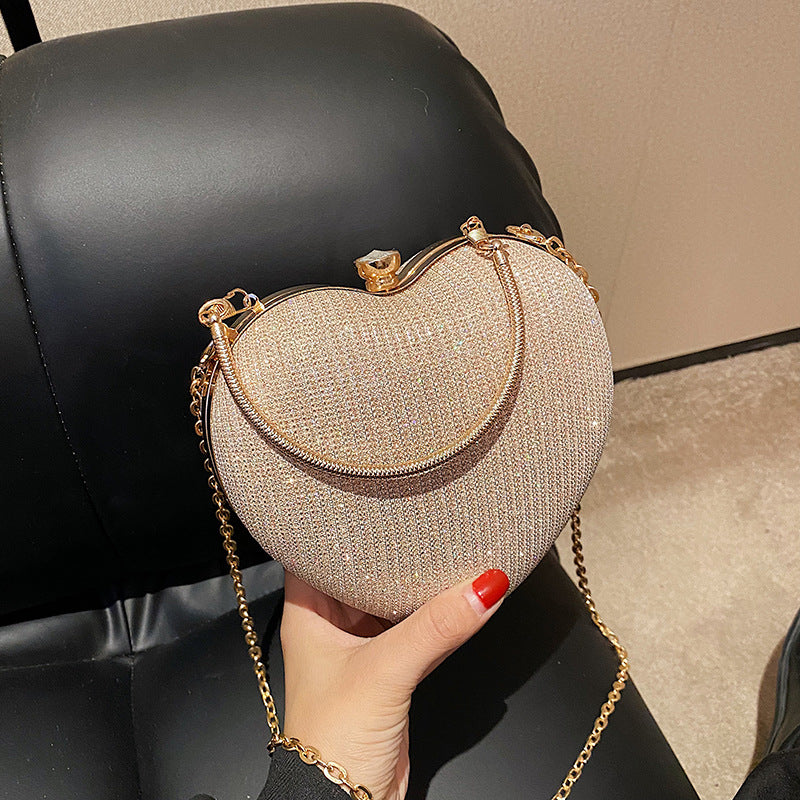 Chain Crossbody Explosion Handheld Peach Heart Bag