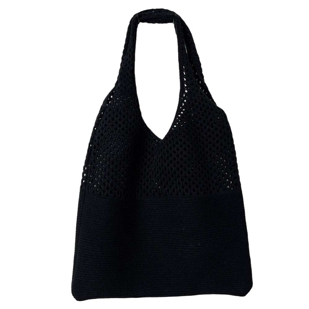 Knitted Retro Shoulder Bag Portable Large-capacity Tote - Minihomy