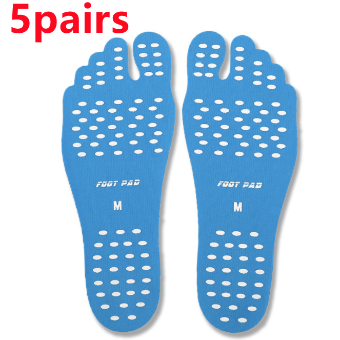 Beach Shoe Invisible Sticker Adhesive Beach Insoles Beach Pads SolesElastic Flexible Pool Barefoot Anti-slip Pads Men Women - Minihomy