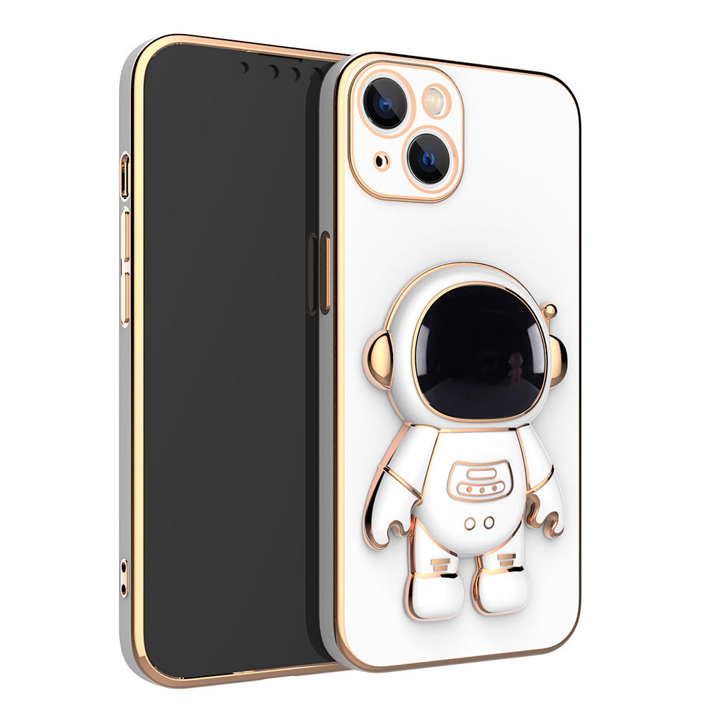 3D Astronaut Phone Case Anti-Drop Electroplating Bracket - Minihomy