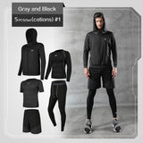 Men Sportswear Compression Sport Suits Quick Dry Running Clothes