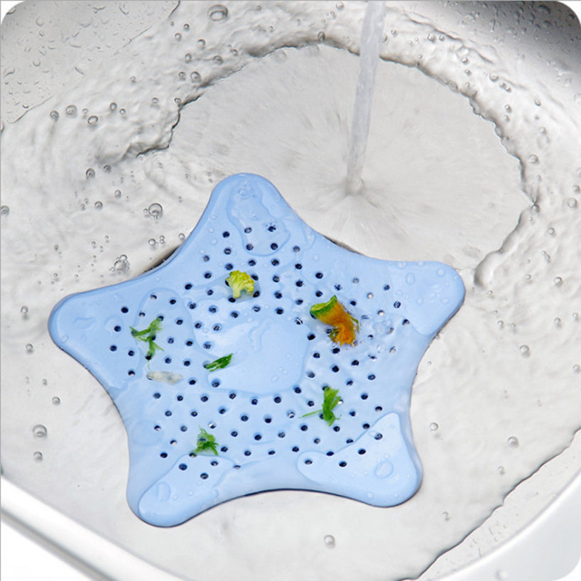 Five-pointed Star Kitchen Sink Anti-clogging Silicone Floor Drain - Minihomy