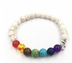 Agate molten rock 8mm energy volcanic stone chakra colorful beads bracelet string - Minihomy