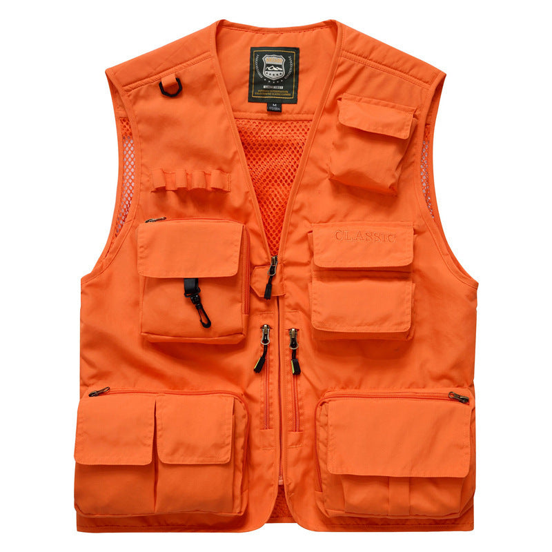 Multi-pocket fishing vest