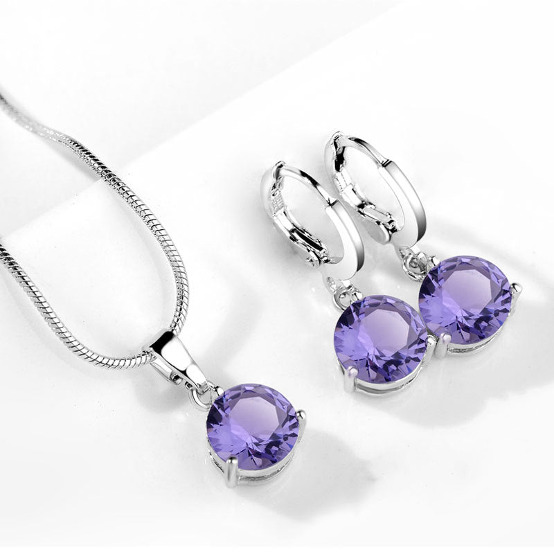 Water Drop Necklace Earring Set