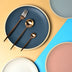 Pure color matte ceramic plate - Minihomy