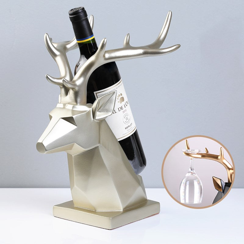 Nordic creative deer head wine rack - Minihomy