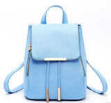 Women Backpack High Quality PU Leather Mochila Escolar School Bags For Teenagers Girls