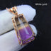 Oversized Ring Face Amethyst Pendant - Minihomy