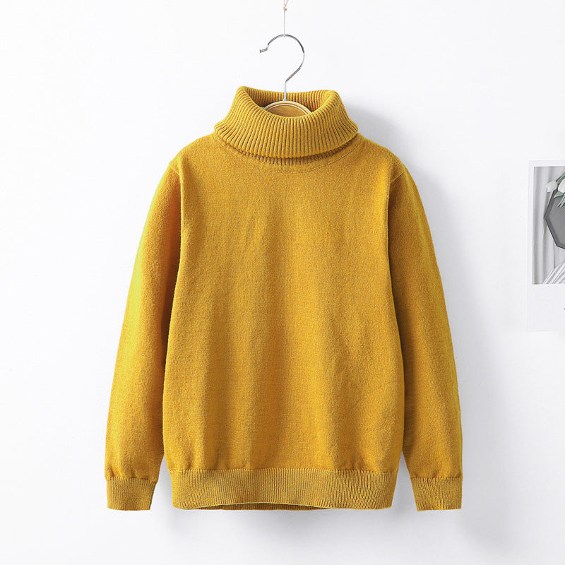 Autumn and winter high collar children's knitwear - Minihomy