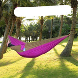 Backpacking Hammock - Portable Nylon Parachute Outdoor Double Hammock - Minihomy