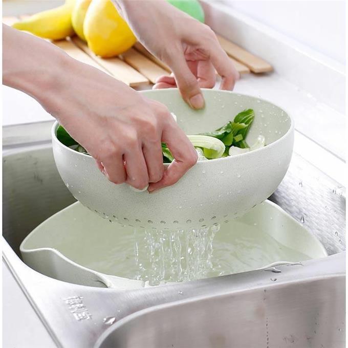 Double thickening drain  washing basket