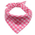 Pet Dog And Cat Plaid Cotton Triangle Scarf - Minihomy