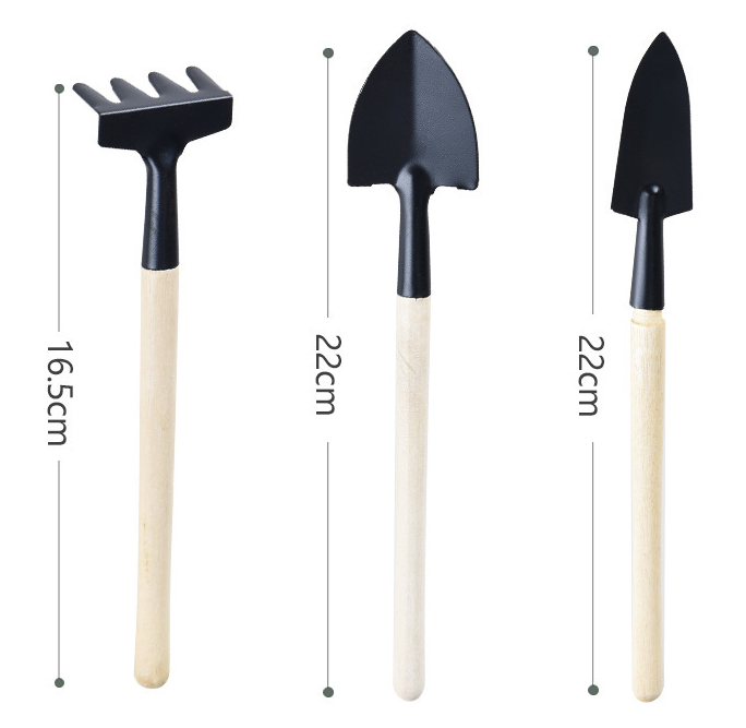 Gardening tools three sets of mini garden tools small shovel plant potted planting manual toys - Minihomy