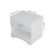 Modern High-gloss Bedside Table Storage Cabinet With One Drawer - Minihomy