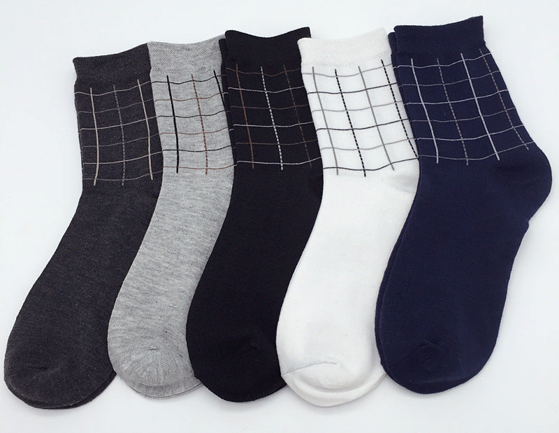 5 Pairs High Quality Business Cotton Men Socks - Minihomy