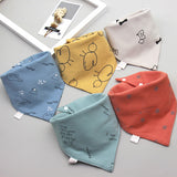 Baby saliva towel Baby Bibs Triangle Double Cotton Bandana Bibs Baby Boys Girls