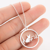 Pet Dog Footprints Paw Necklace - Minihomy