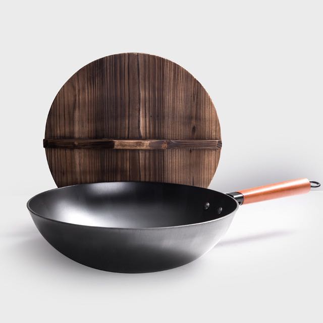 Iron Pan Traditional Iron Wok Handmade - Minihomy