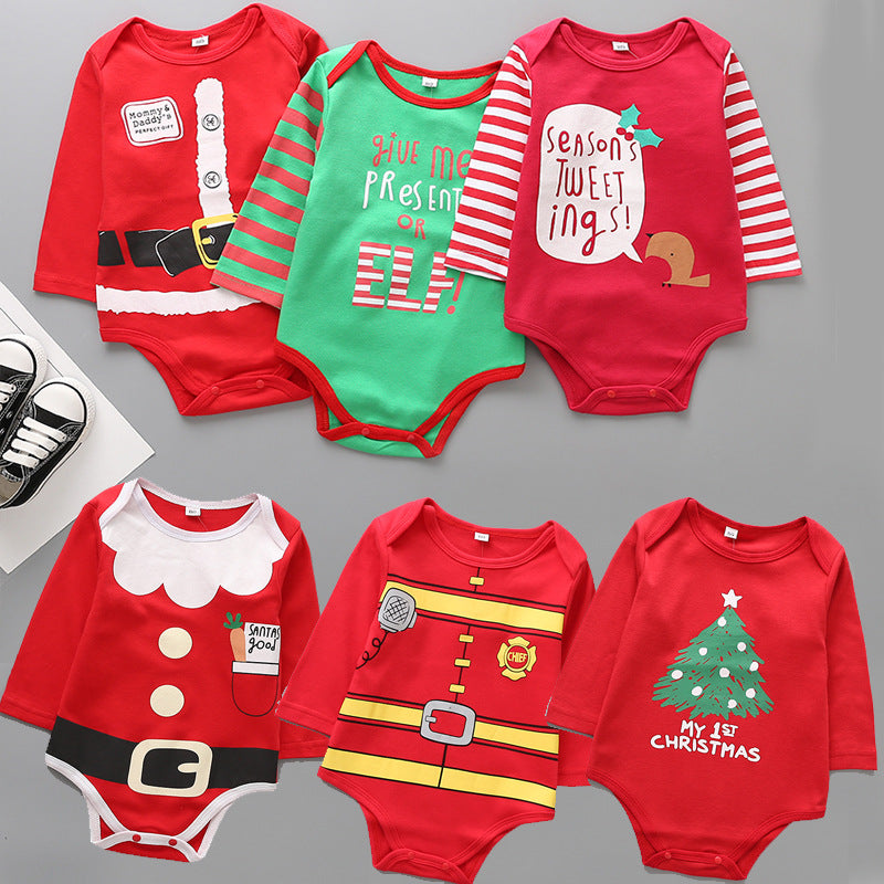 Baby Christmas Long Sleeve Jumpsuit - Minihomy