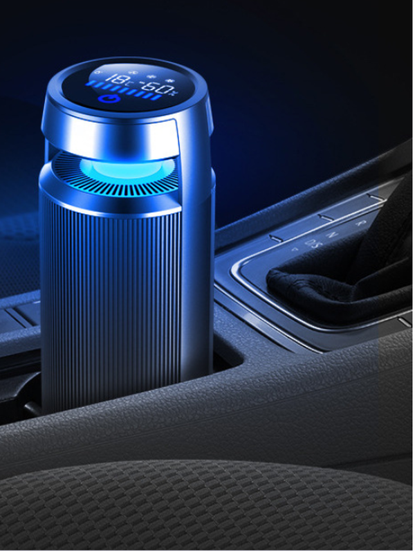 Aluminum alloy negative ion car air purifier - Minihomy