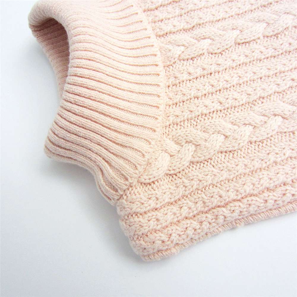 Children's Pullover Warm High-neck Knitted Scarf - Minihomy