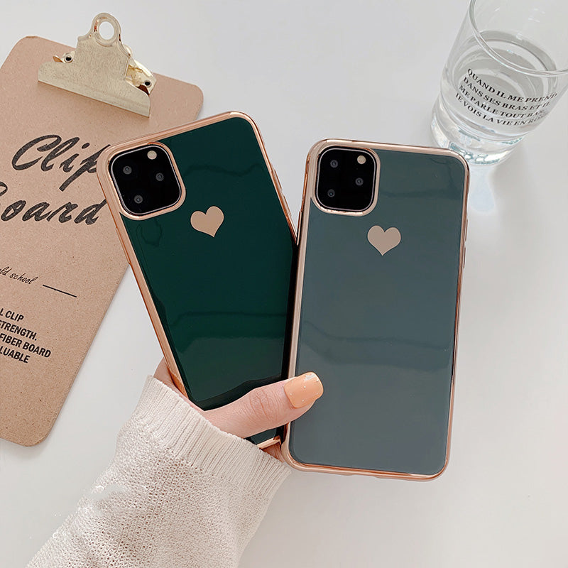 Luxury plating love phone case - Minihomy