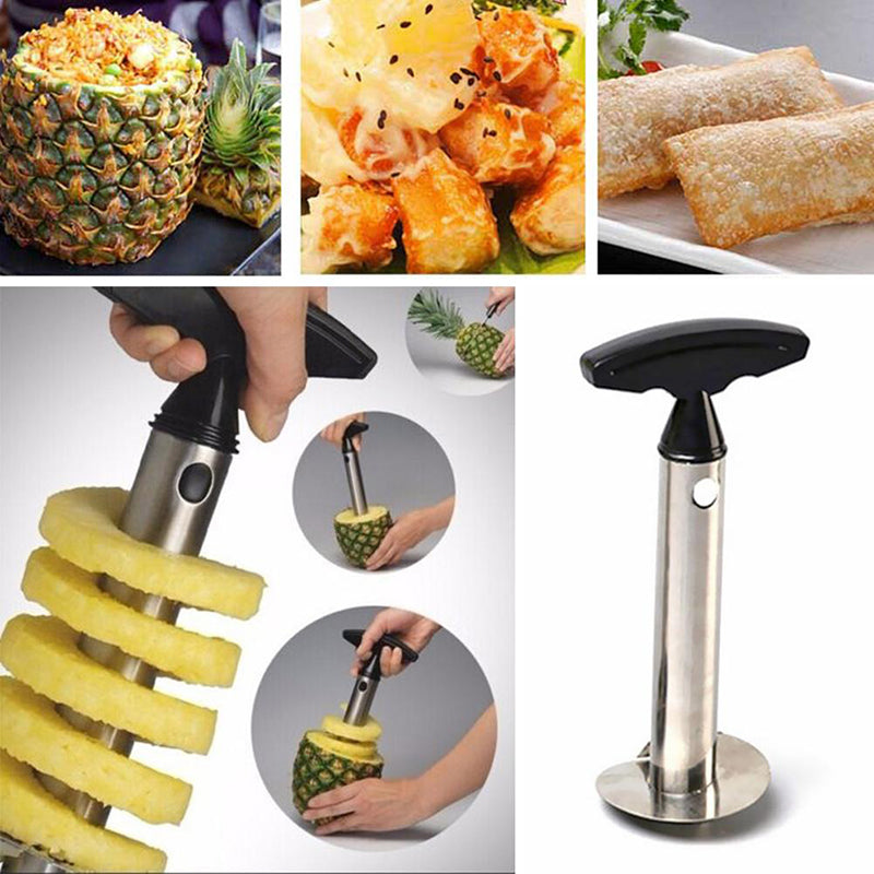 Pineapple Peeler Stainless Steel  Pulp Separator  Corer  Core Puller Fruit Tools - Minihomy